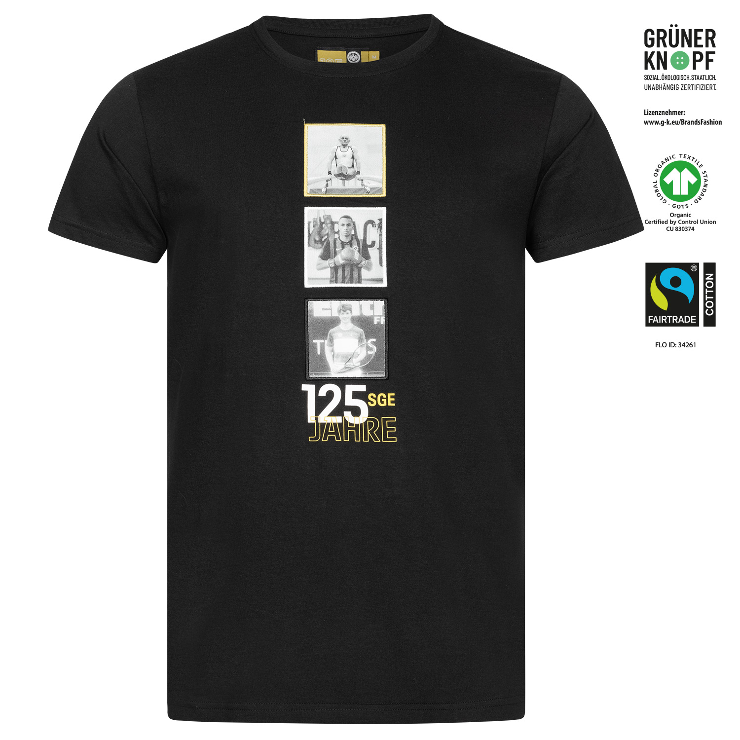 Bild 1: T-Shirt 125 Jahre Logo Black