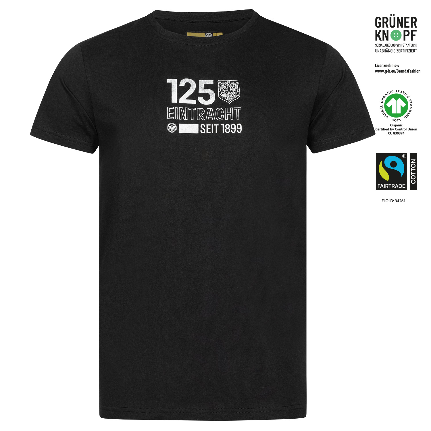 Bild 1: T-Shirt 125 Jahre backprint Logos