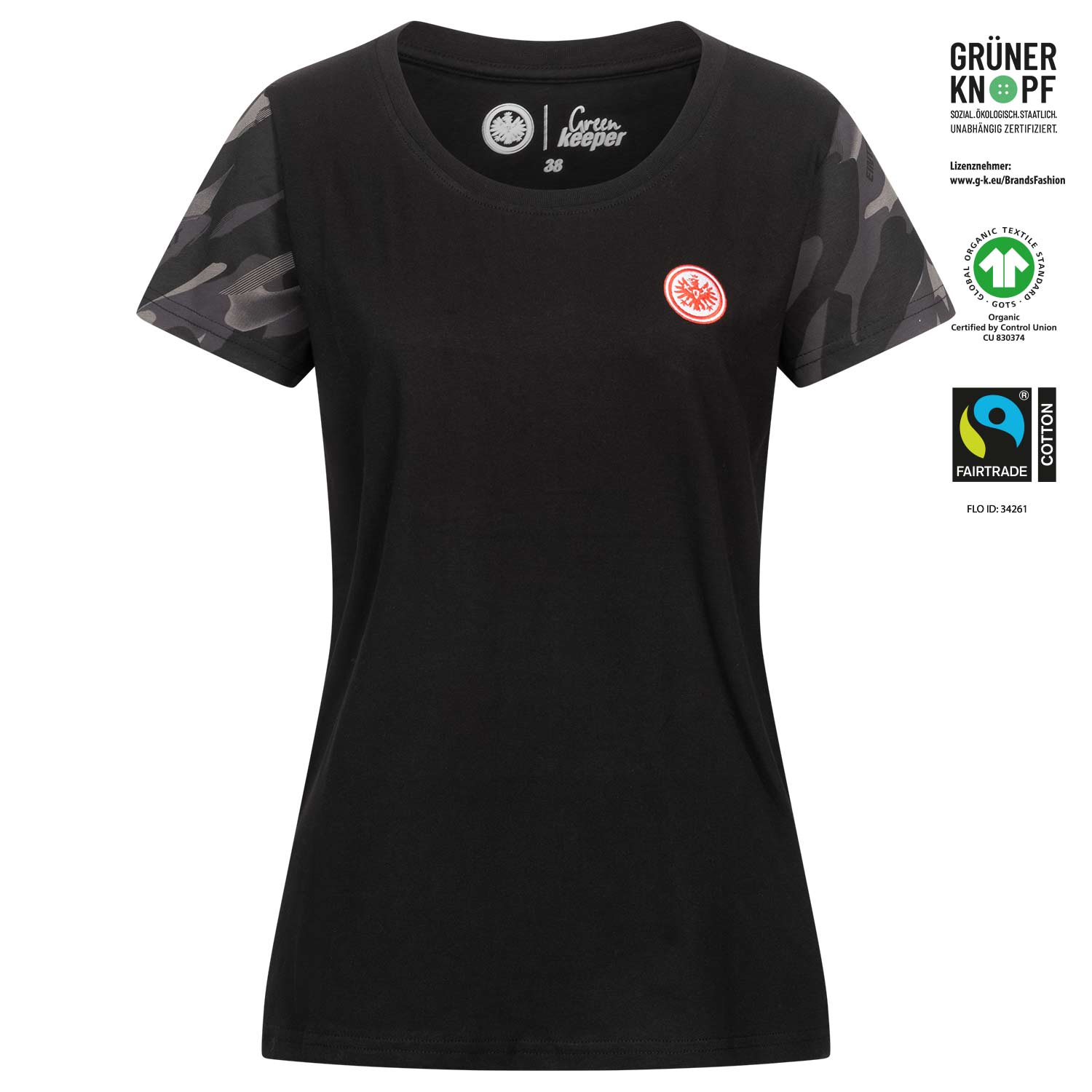 Bild 1: Damen T-Shirt Camou Logo