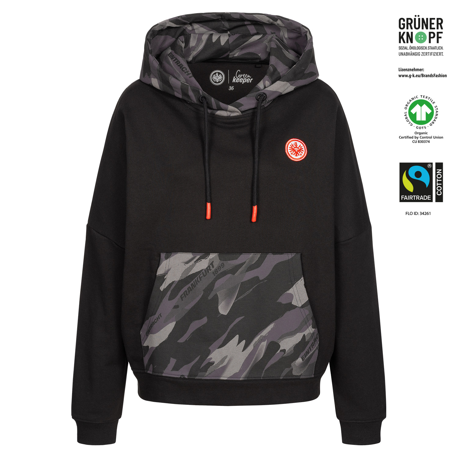 Bild 1: Women Hoodie Camouflage Logo