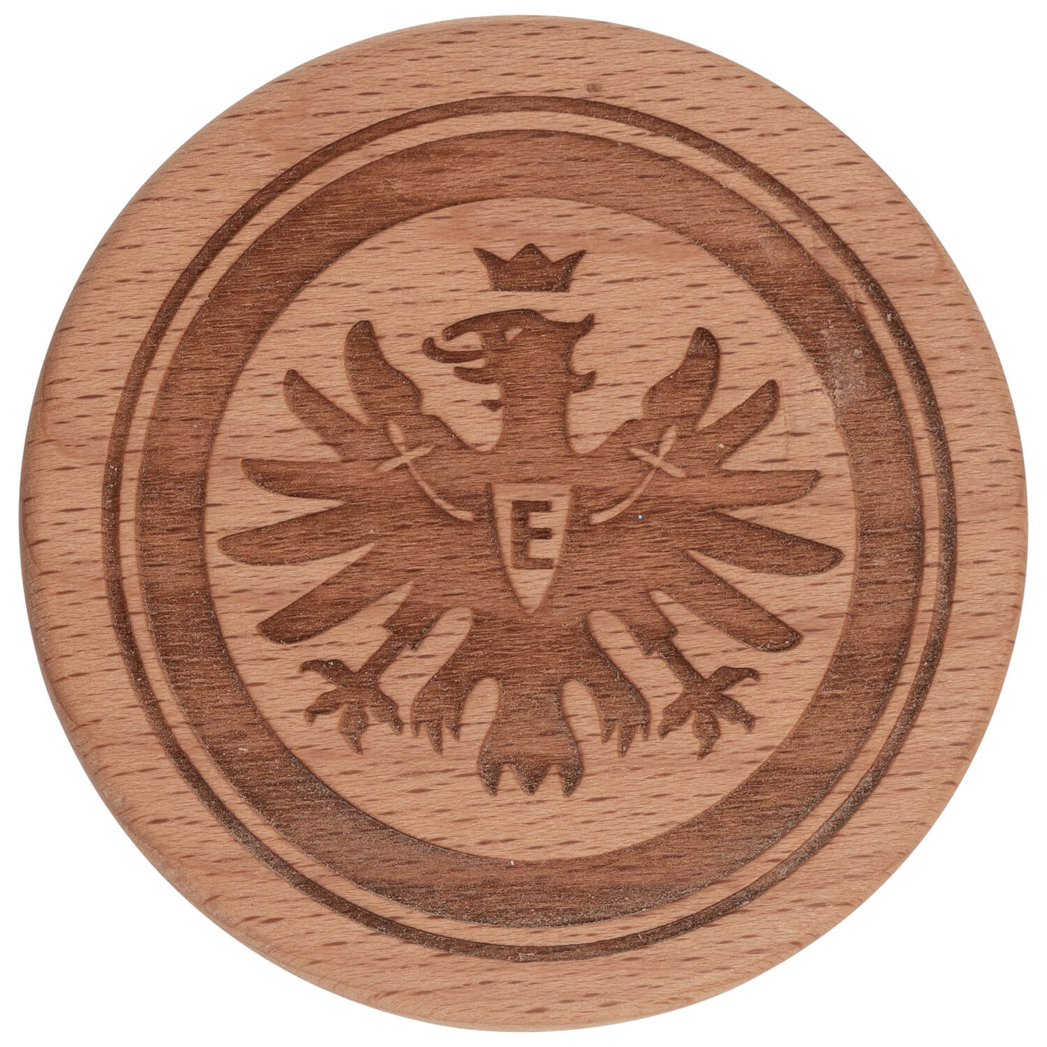 Bild 1: Gerippte Holzdeckel Logo groß