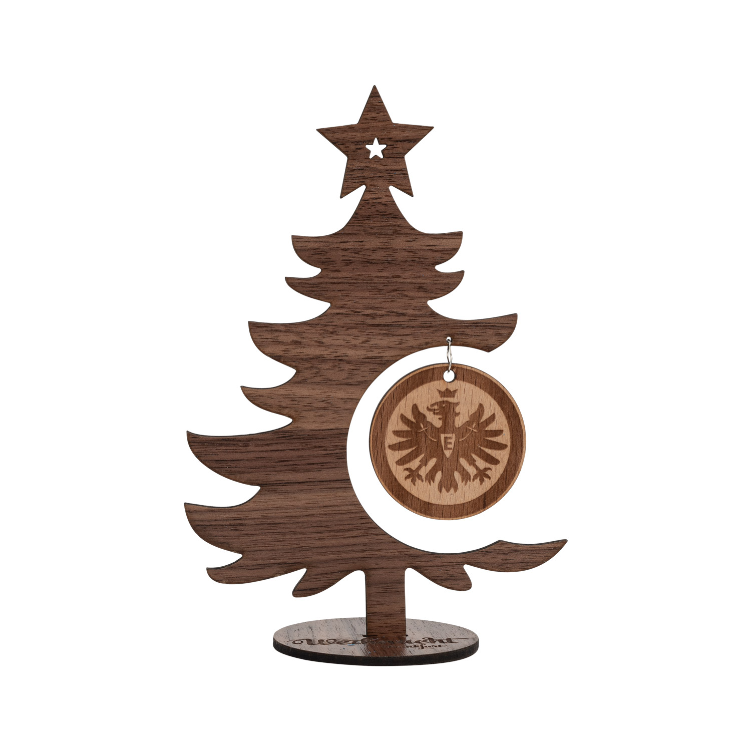 Bild 1: Christbaum Mit Logo Holz