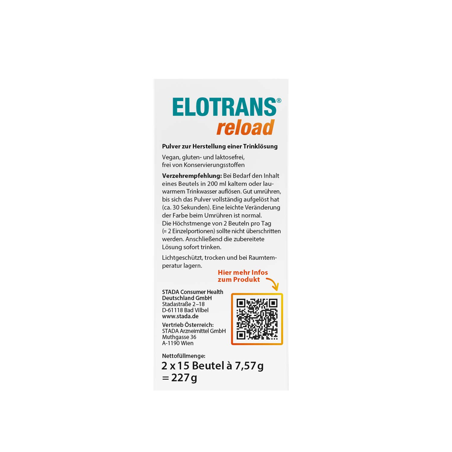 Bild 2: Elotrans® Reload X Eintracht Frankfurt Team Pack (83.66€/kg)