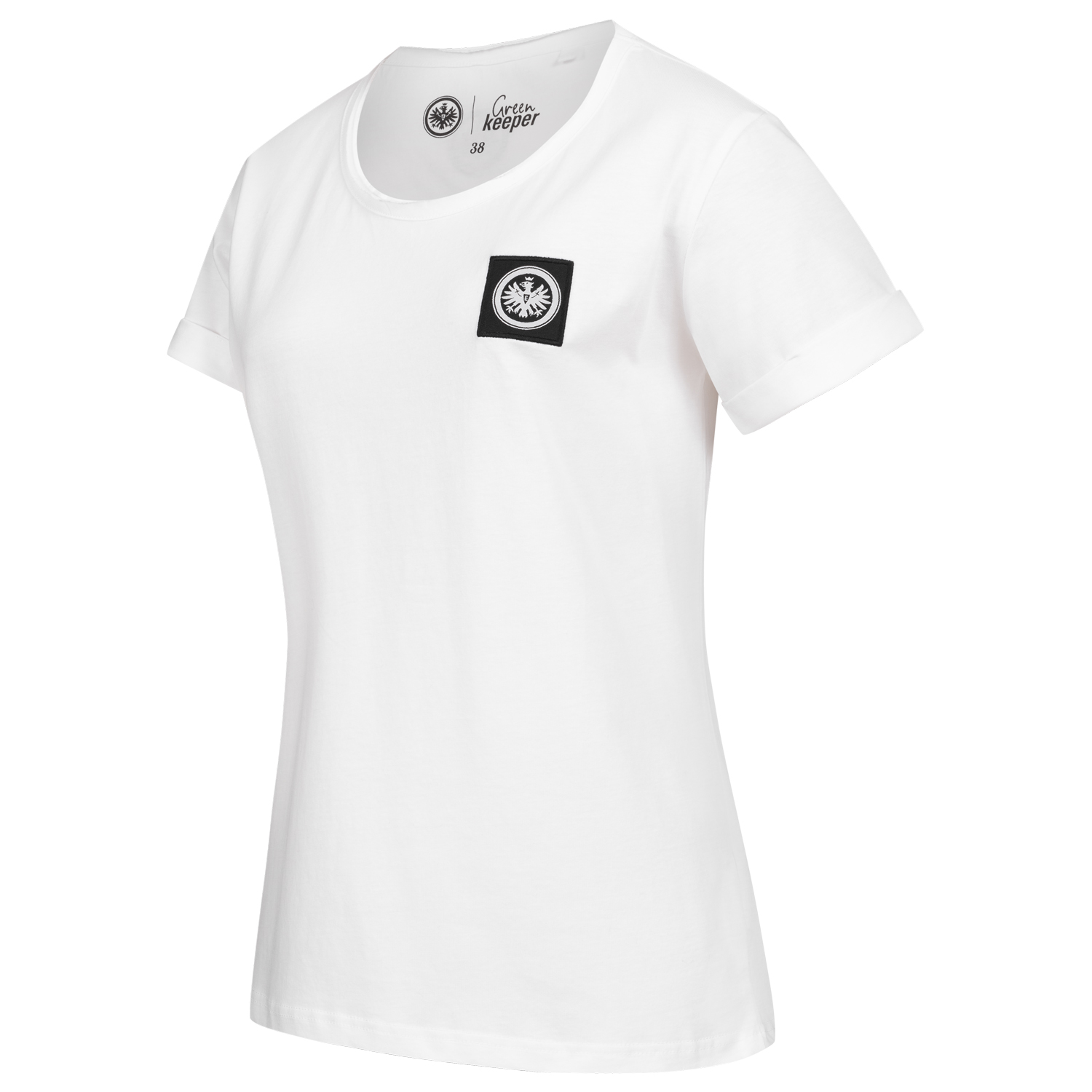 Bild 4: Damen Shirt Logo Badge White