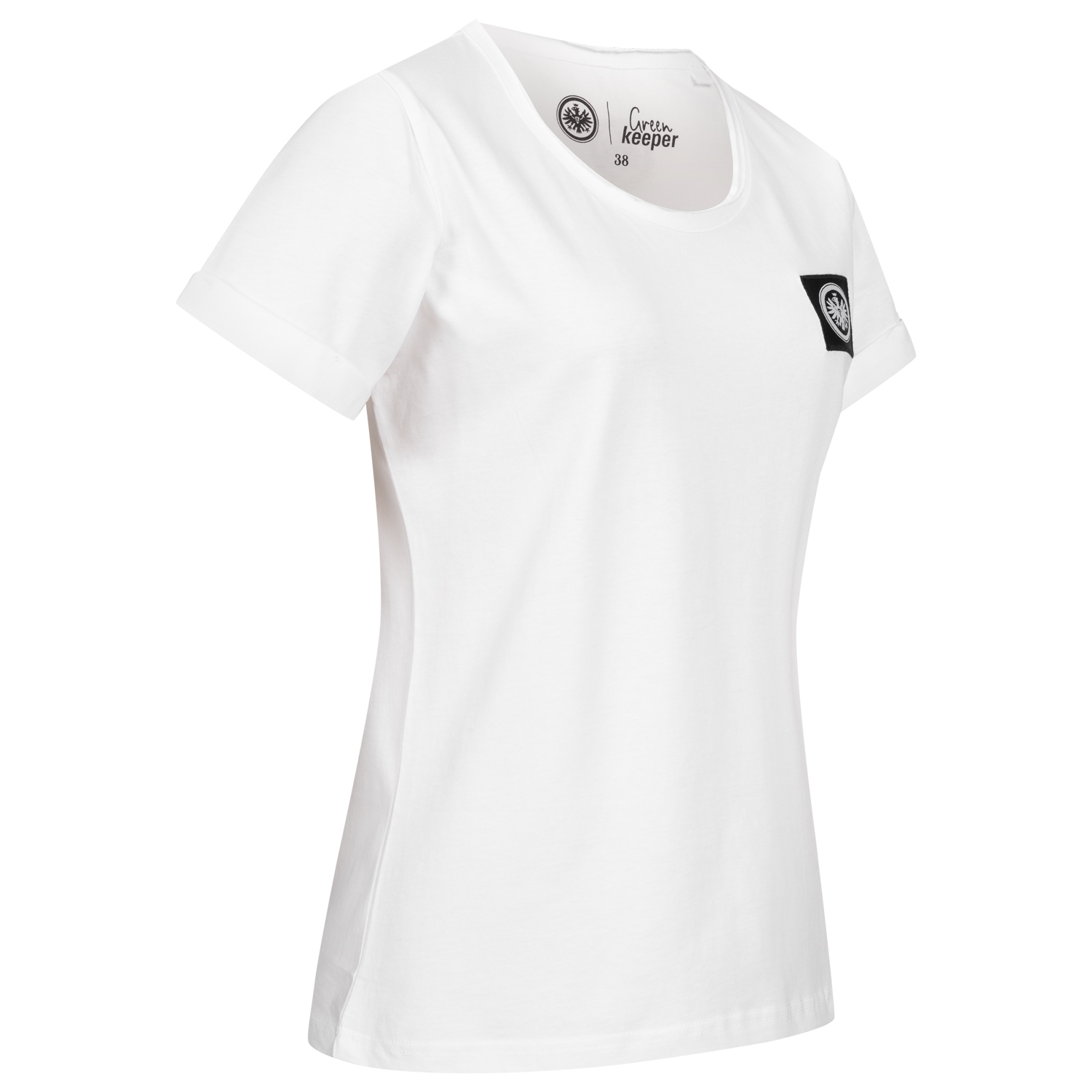 Bild 3: Damen Shirt Logo Badge White