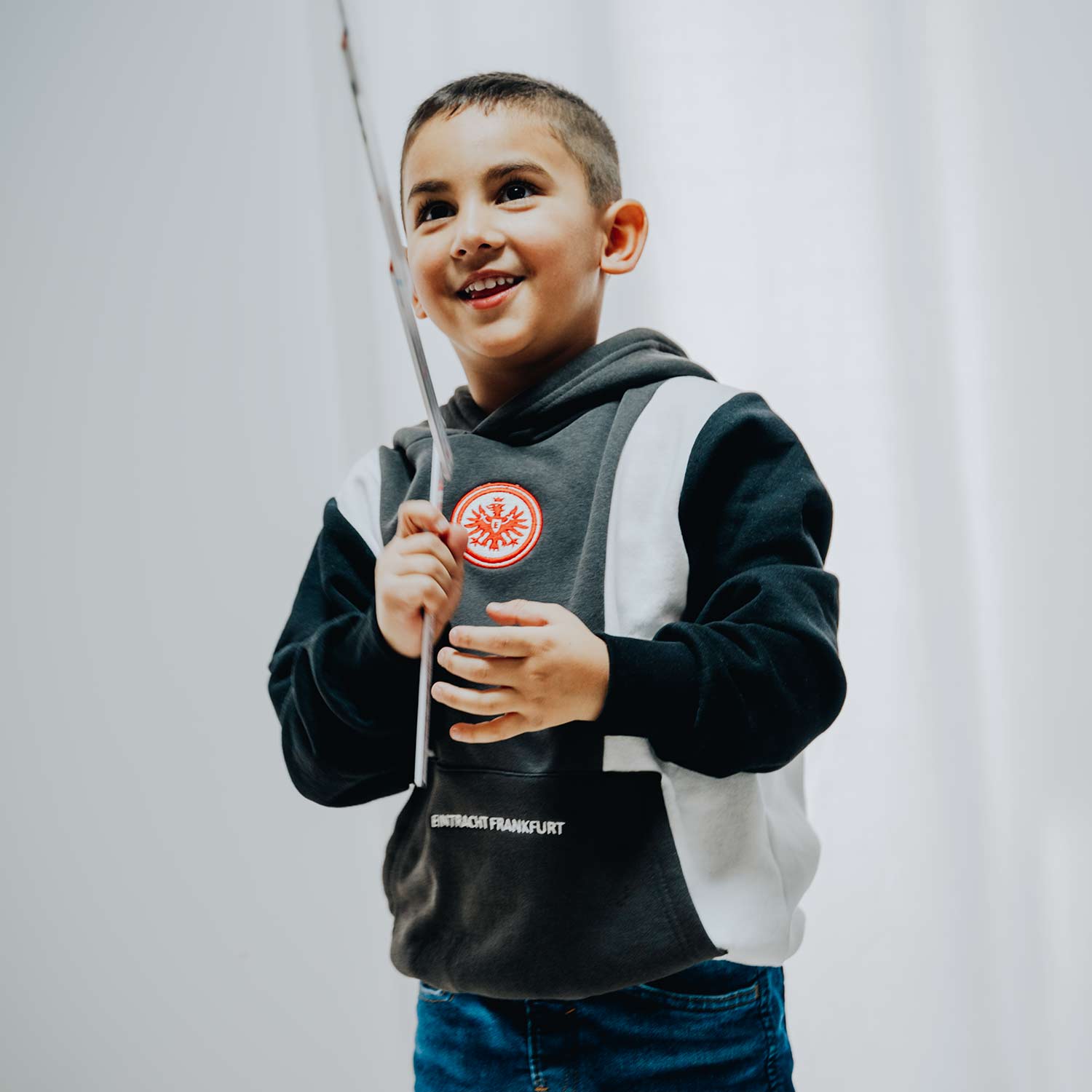 Eintracht Frankfurt Kids Hoodie black white Eintracht