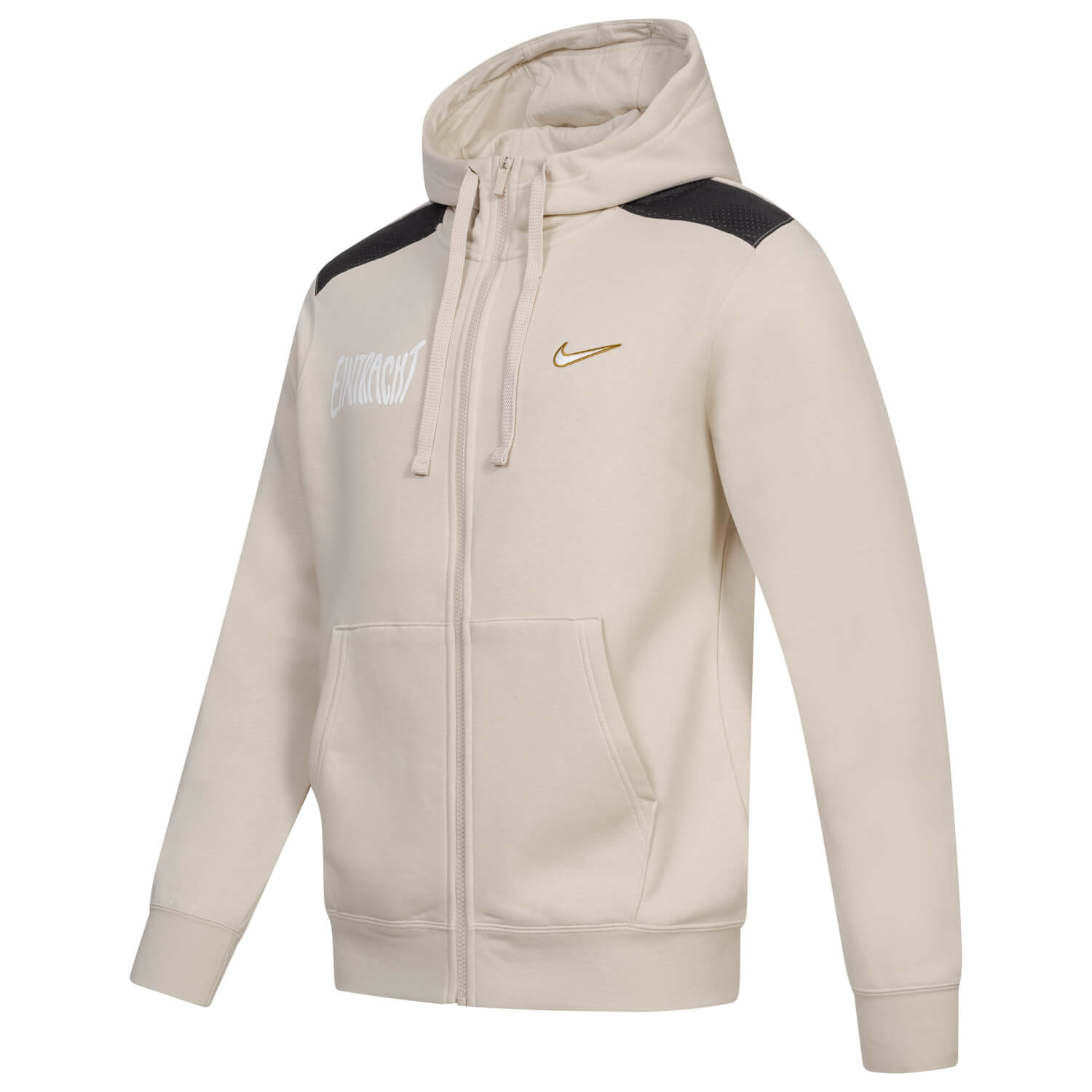 Nike hoodie white and gold online