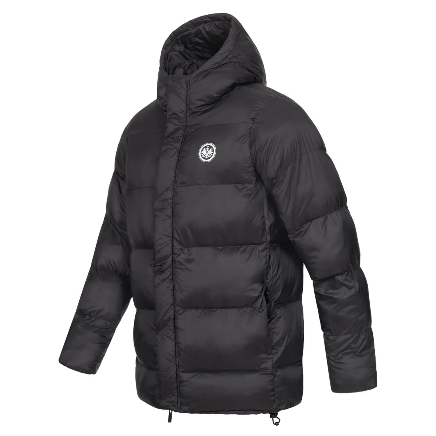 Eintracht Frankfurt Black Quilted Winter Jacket Eintracht