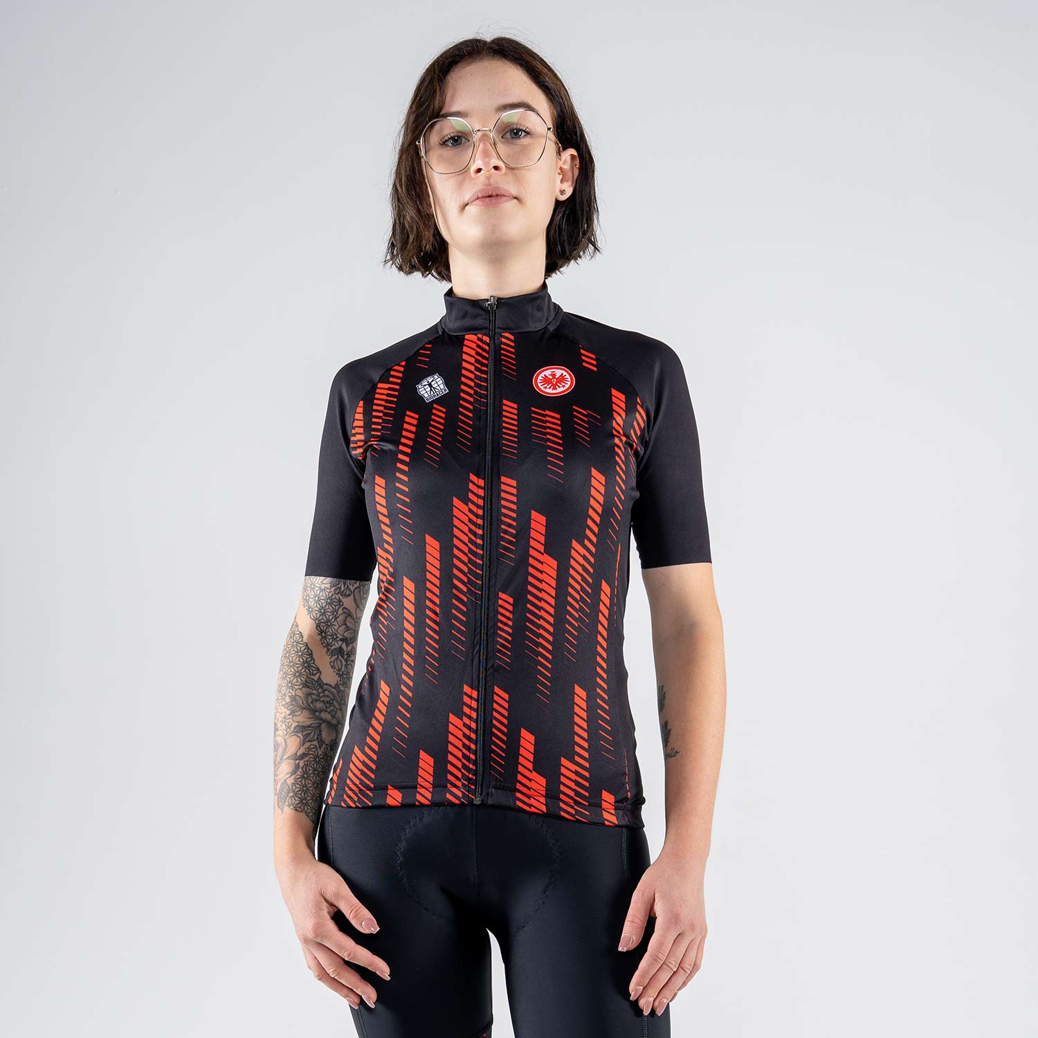 Black and orange cycling jersey new arrivals