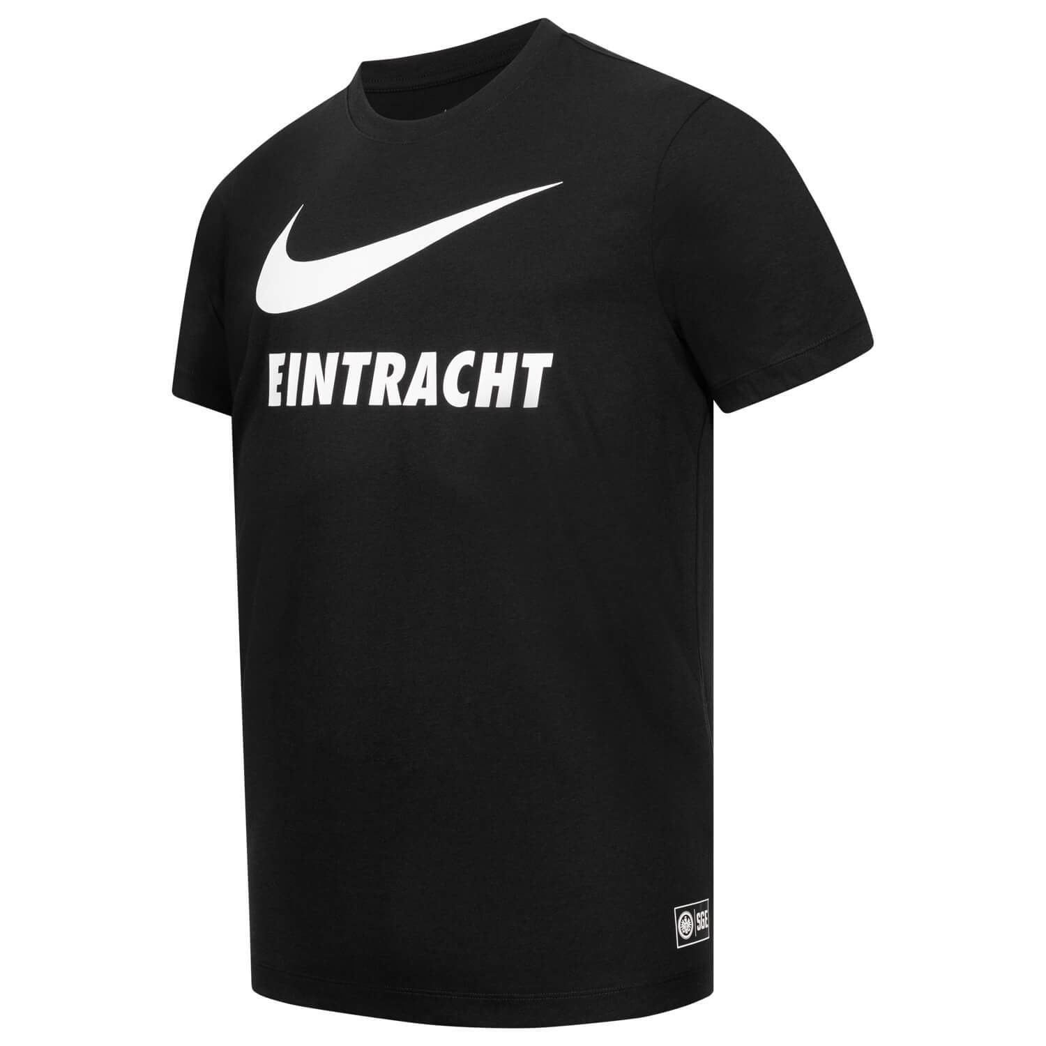 Black nike shirt with white swoosh 2025