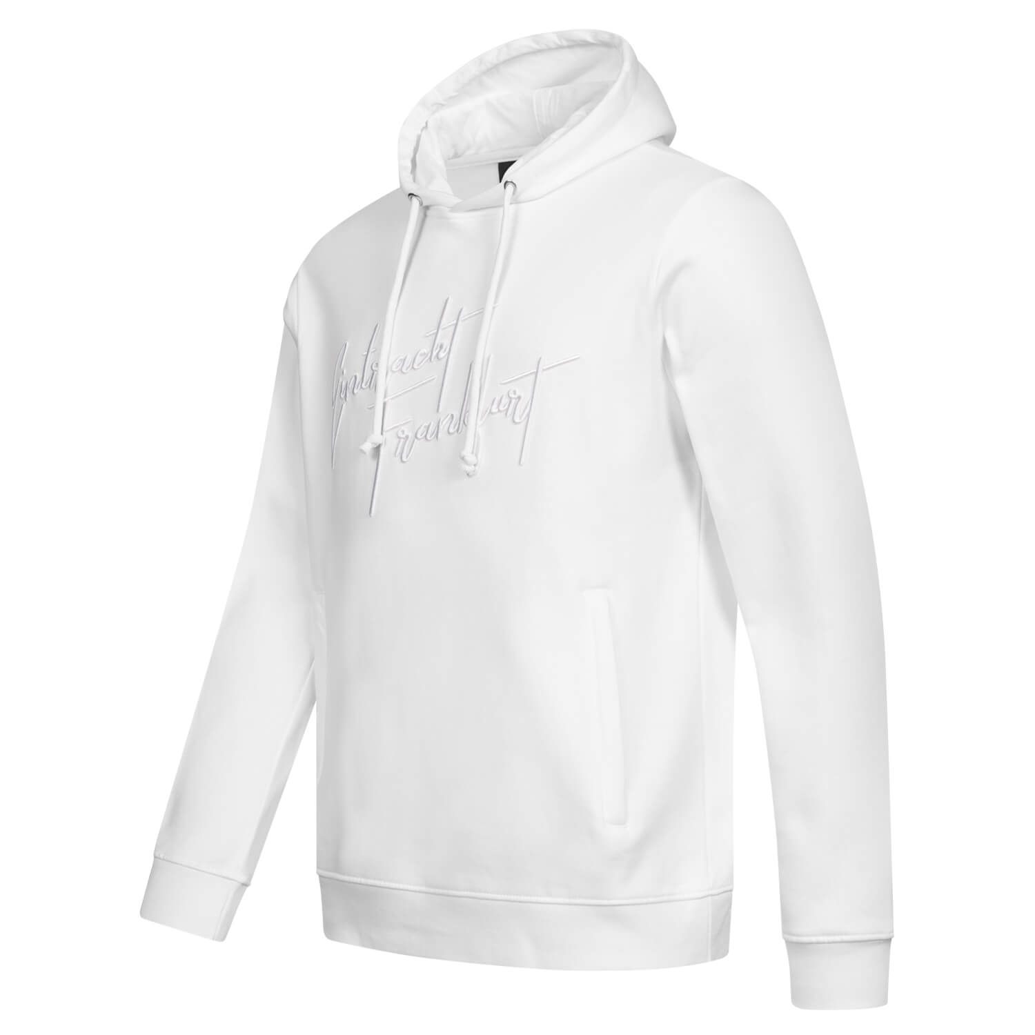 White hoodie with zipper outlet