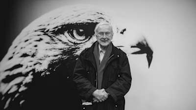 Horst Meyer bei einem Besuch am Riederwald