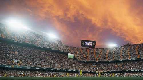 Die Heimspielstätte des Valencia CF, das altehrwürdige Estadio Mestalla.