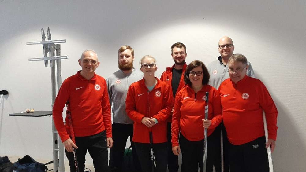 Bild 1: Eintracht-Curlingteam in Düsseldorf
