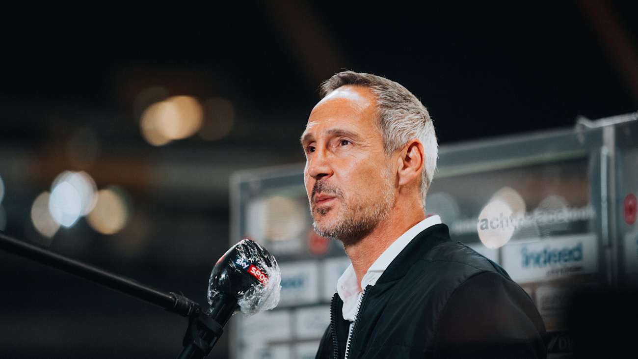 Cheftrainer Adi Hütter sieht eine seiner Aufgaben darin, der Mannschaft Optimismus zu vermitteln. © Eintracht Frankfurt