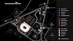 Geländeplan Deutsche Bank Park | Übersicht © Eintracht Frankfurt Stadion GmbH