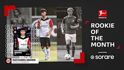 Die Fans wählen Nathaniel Brown erneut zum Bundesliga-Rookie of the Month.