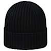 Rückseite: Schwarze Eintracht Frankfurt Fisherman Beanie mit Umschlag.
