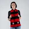 Bild 2: Balkenschal Black & Red