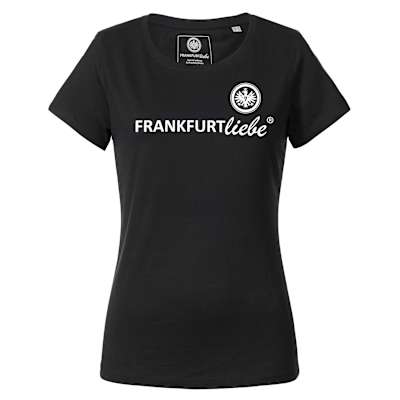 Damen T-Shirt FRANKFURTliebe Schwarz