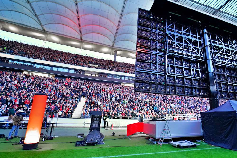 Champions League Public Viewing im Deutsche Bank Park.