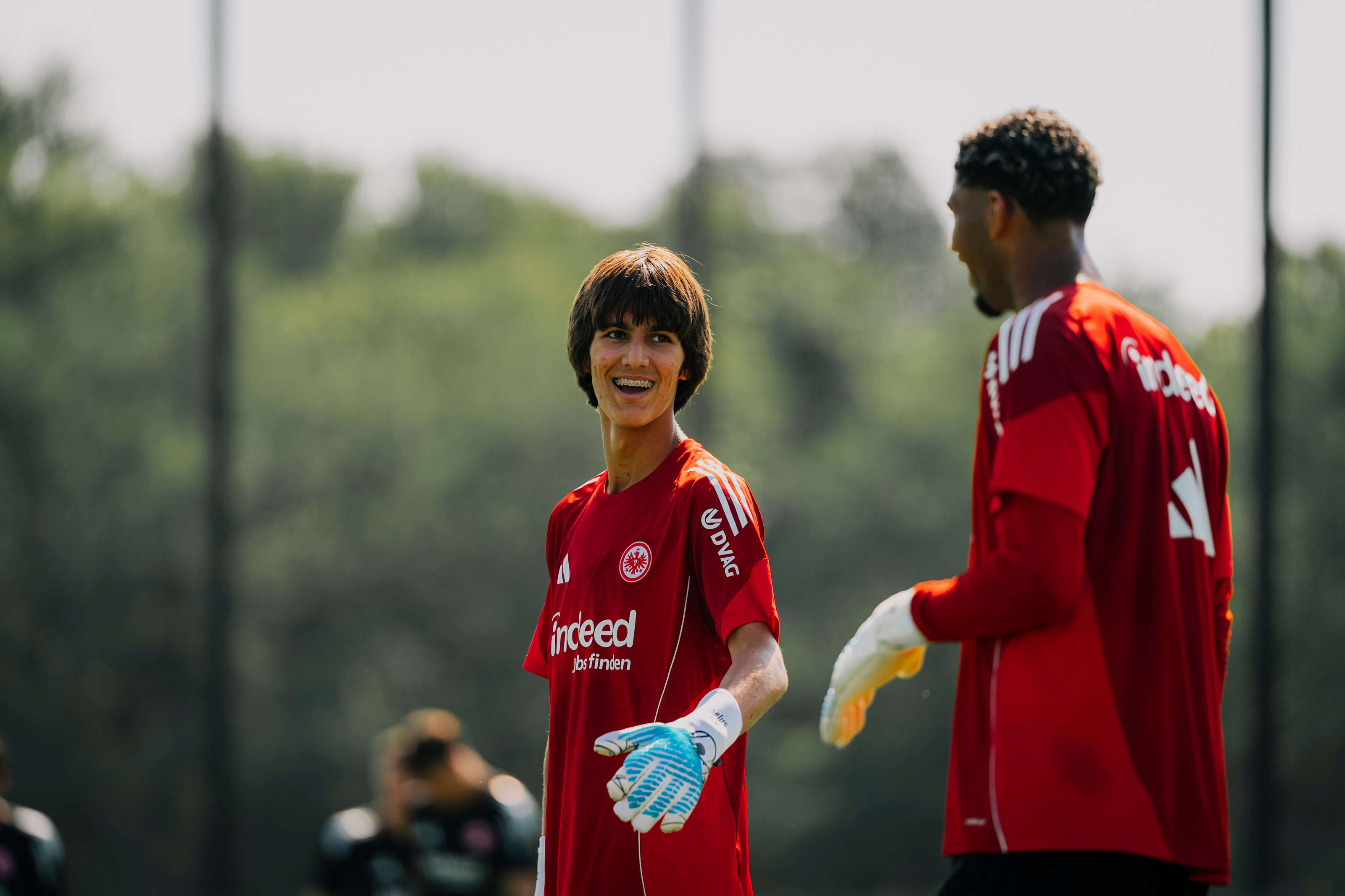Amil Siljevic und Kaua Santos vor der Trainingseinheit. Amil Siljevic und Kaua Santos vor der Trainingseinheit.