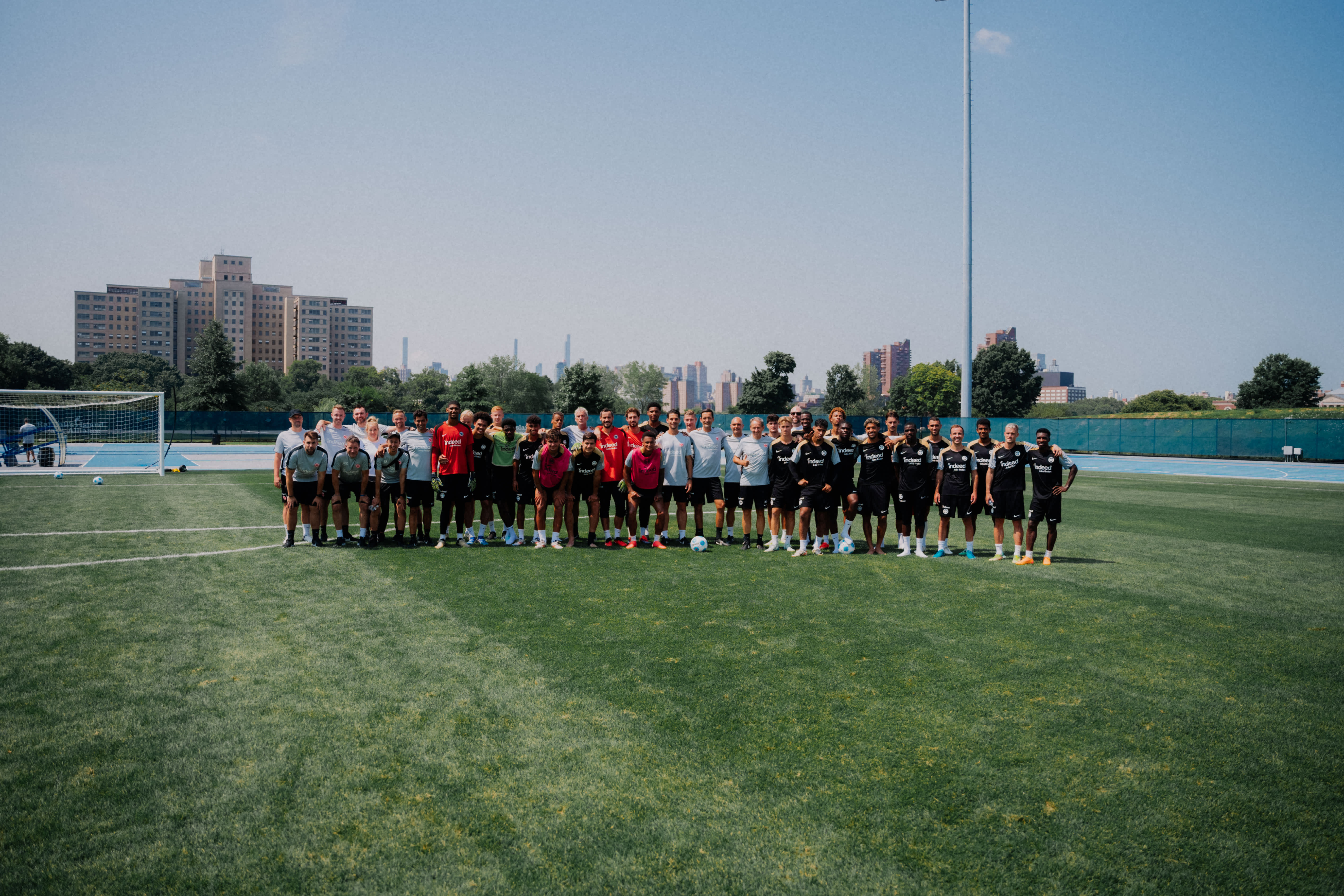 Letztes Mannschaftstraining im Rahmen der Frankfurt Americas Tour im Icahn Stadium. Letztes Mannschaftstraining im Rahmen der Frankfurt Americas Tour im Icahn Stadium.