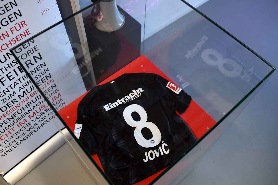 Eintracht Frankfurt Deutsche Börse Sponsor Patch Logo Badge wie Matchworn Trikot 