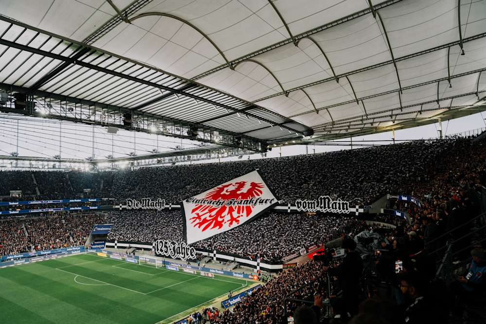 125 Jahre Eintracht Frankfurt im Stadion.