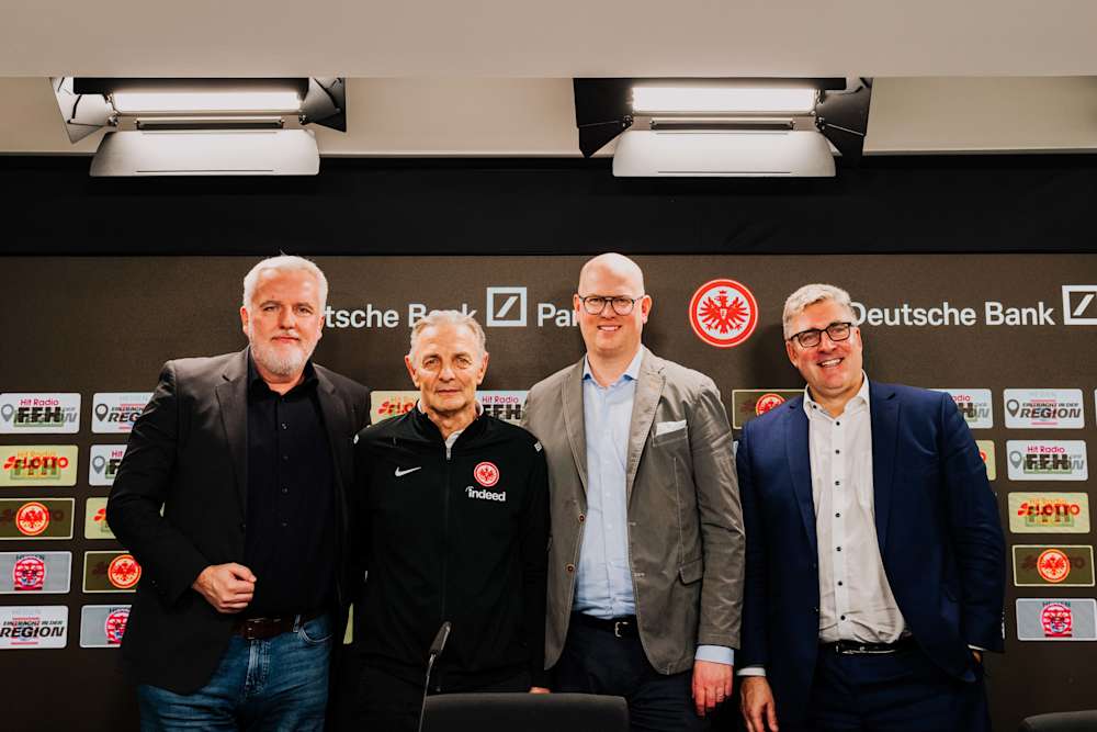 Gemeinsam für die Region: Marco Maier, Karl-Heinz Körbel, Martin Blach, Axel Hellmann.