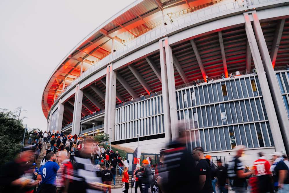 Hochfrequentiert: Fußballspiele von Eintracht Frankfurt im Stadtwald.
