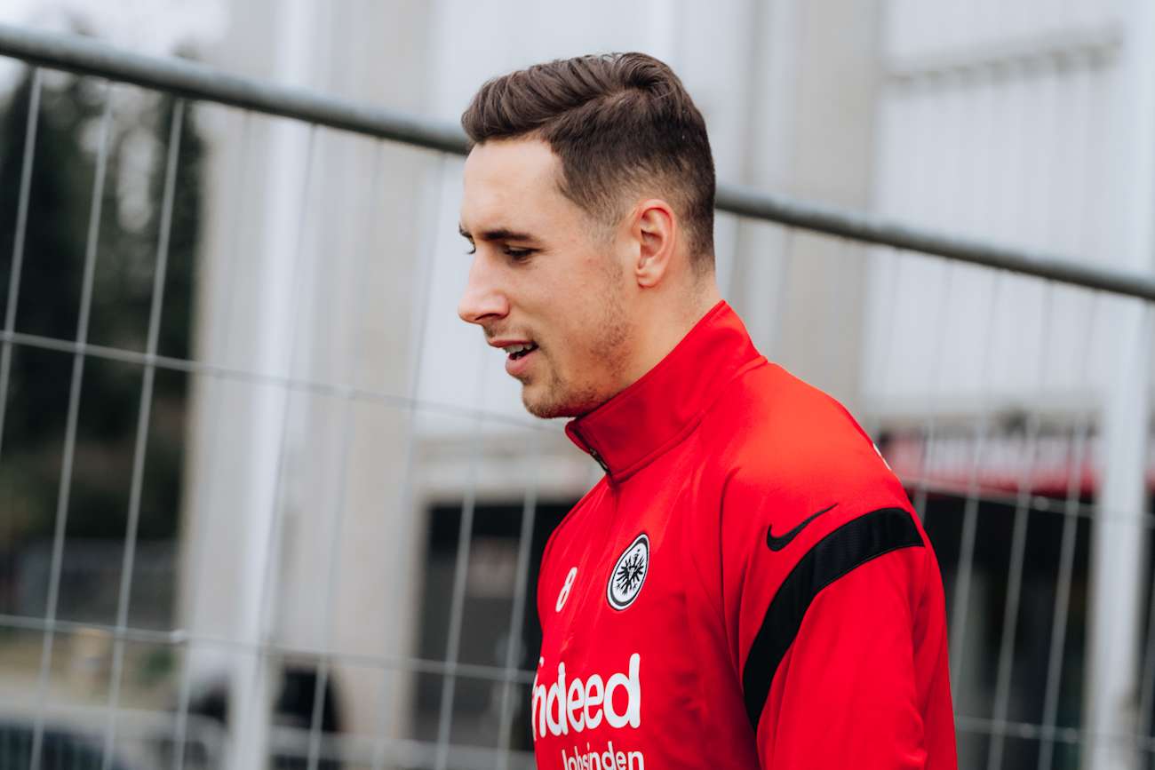 Dominik Kohr war von Juli 2019 bis Januar 2021 für Eintracht Frankfurt und seitdem für Mainz 05 am Ball.