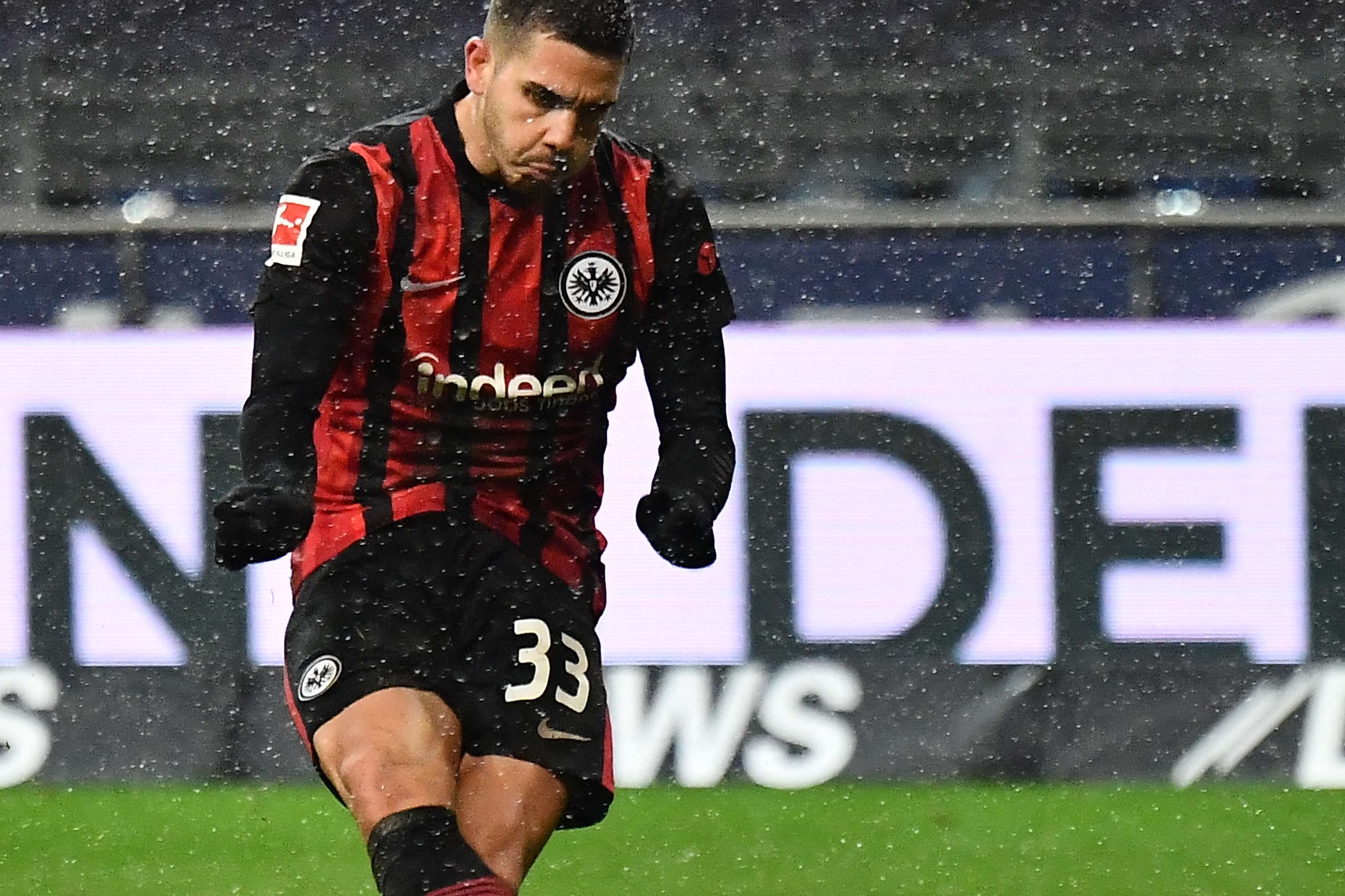 16. Saisontor von André Silva im Spiel Hertha BSC gegen Eintracht Frankfurt zum 3:1 in der fünften Minute der Nachspielzeit (19. Spieltag). Bild 1
