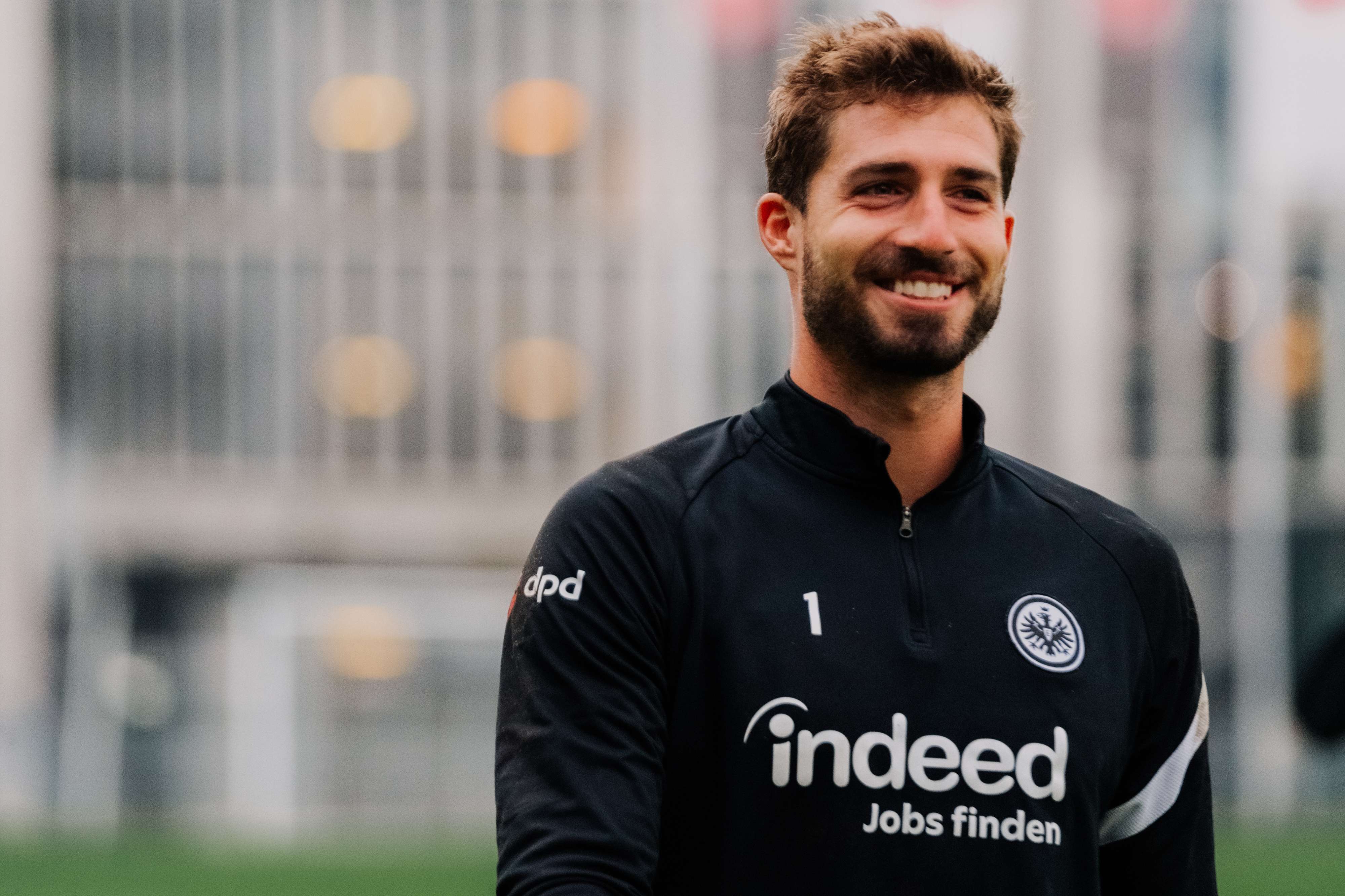 Strahlemann im Stadtwald: Torhüter Kevin Trapp. Strahlemann im Stadtwald: Torhüter Kevin Trapp.