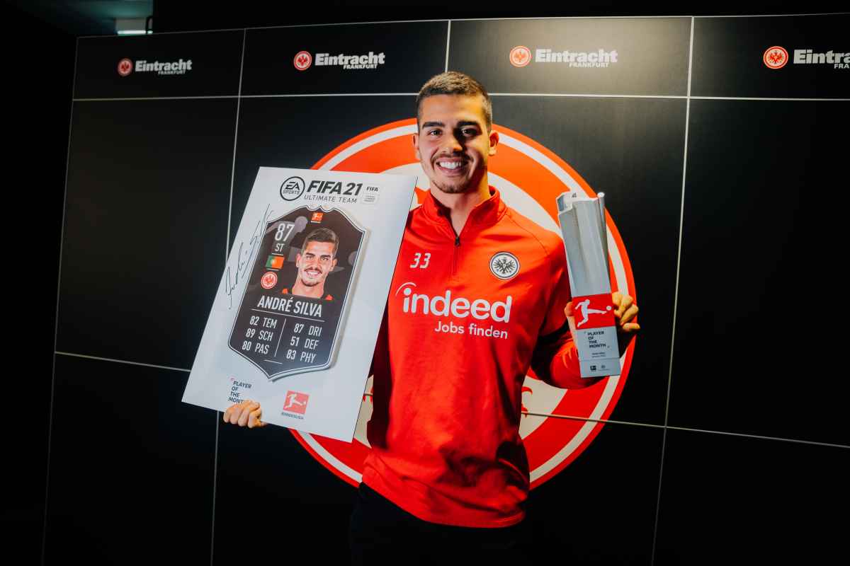 Andre Silva Ausgezeichnet Eintracht Frankfurt Profis