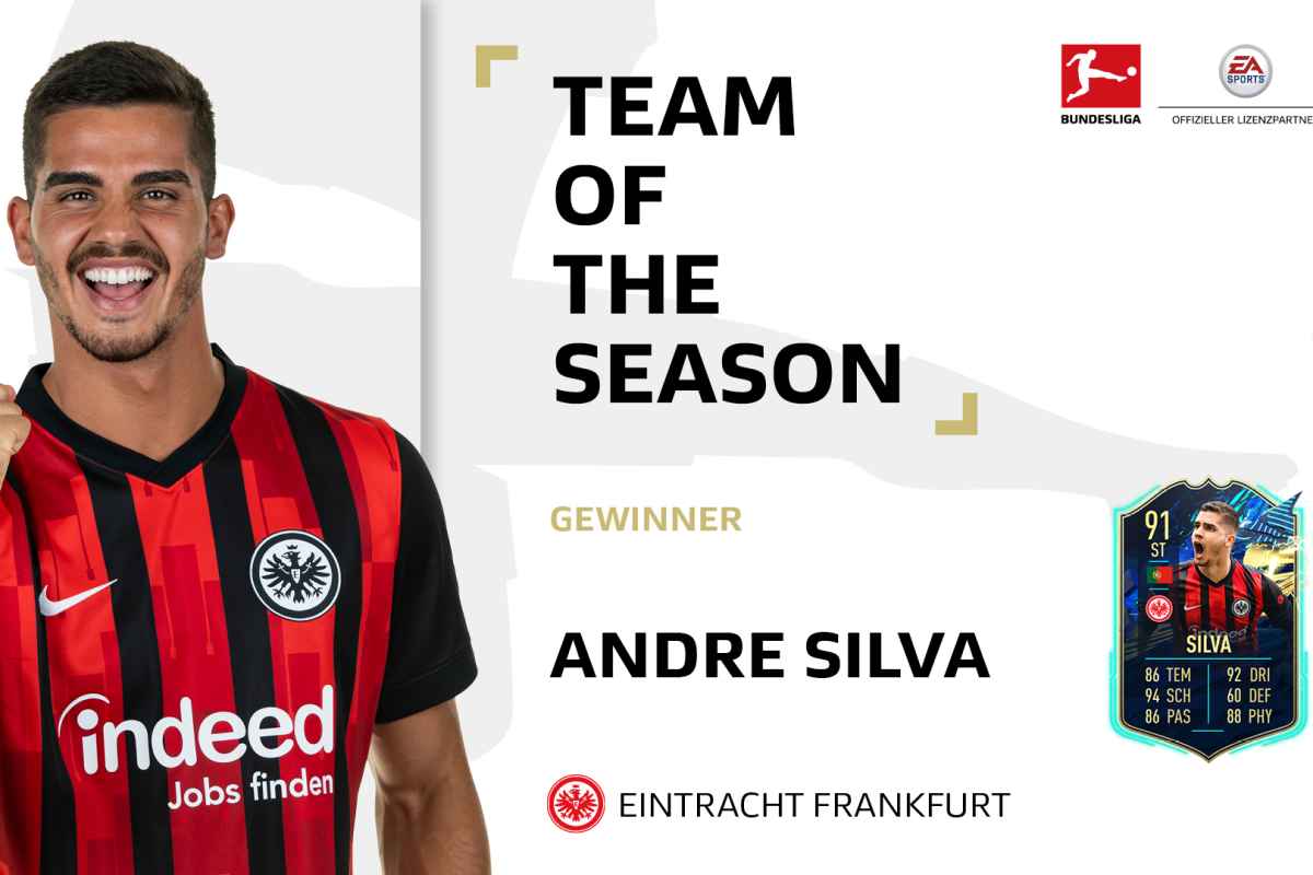 Eintracht Sturmer Andre Silva Steht Im Bundesliga Team Of The Season 2020 21 Eintracht Frankfurt Profis