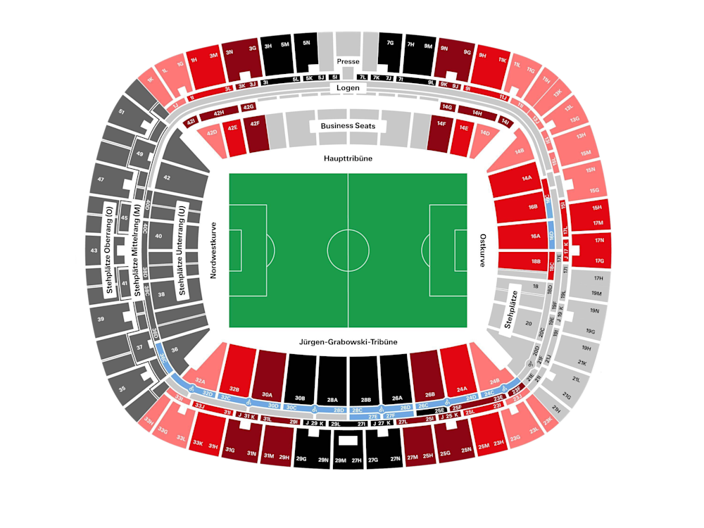 Seating Plan Deutsche Bank Park