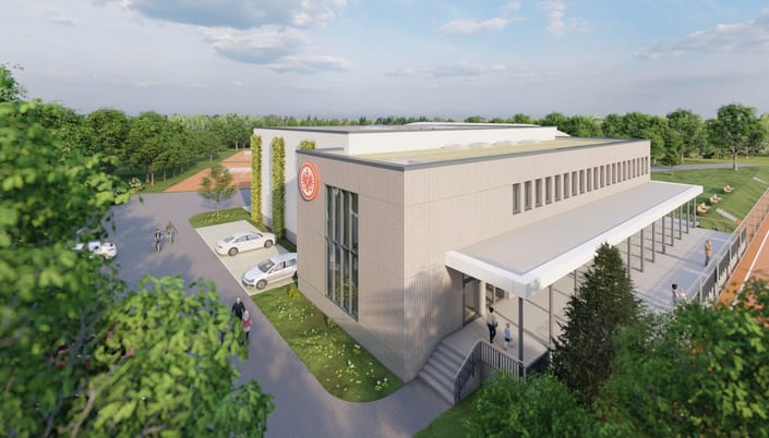 Eintracht baut neue Turnhalle